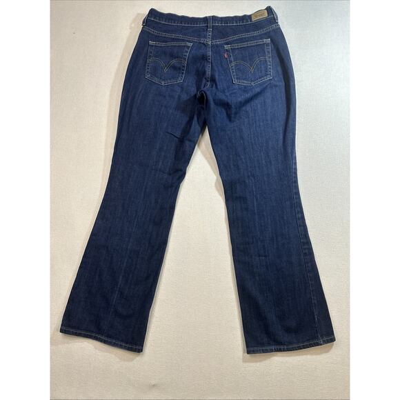 Levi 515 Jeans Womens 10 Boot Cut Mid Rise Dark Wash Denim 33x31.5 - Picture 7 of 7